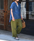 GNHT2451CL COTTON/LINEN KERSEY BAKER PANTS