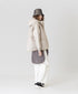 NAM2561PP PLAIN POLYESTER×PLAIN POLYESTER OVERSIZED HOODED JACKET WITH RIBBED CUFF