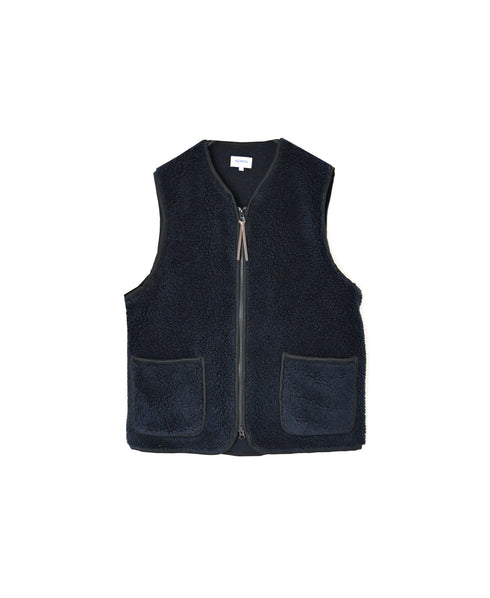 ADNAM2651 ZIP-UP FLEECE NO COLLAR VEST