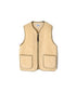 ADNAM2651 ZIP-UP FLEECE NO COLLAR VEST