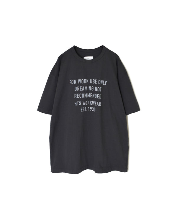 ANHT2601P01 CREW NECK T-SHIRT "WORK USE ONLY"PRINT