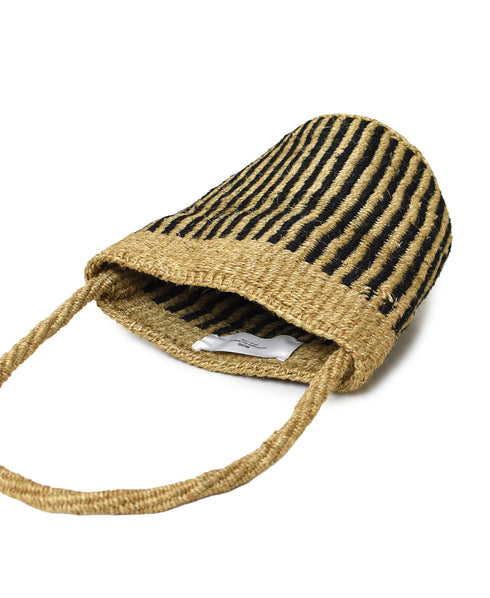 ANSL2601 STRIPE SISAL ONE HANDLE SHOULDER BAG
