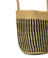 ANSL2601 STRIPE SISAL ONE HANDLE SHOULDER BAG