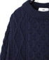 CHT2051 ARAN CREW PULLOVER KNIT