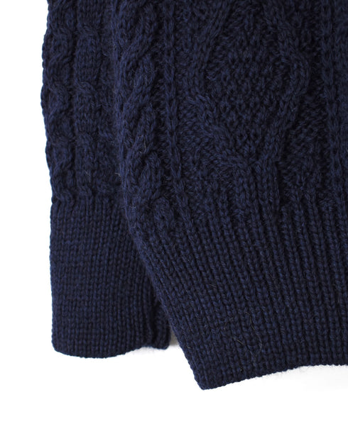 CHT2051 ARAN CREW PULLOVER KNIT