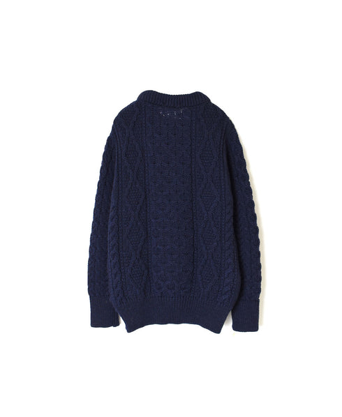 CHT2051 ARAN CREW PULLOVER KNIT