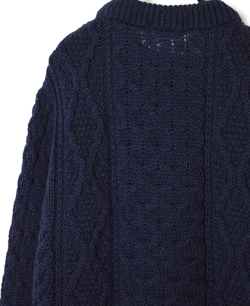 CHT2051 ARAN CREW PULLOVER KNIT