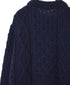 CHT2051 ARAN CREW PULLOVER KNIT