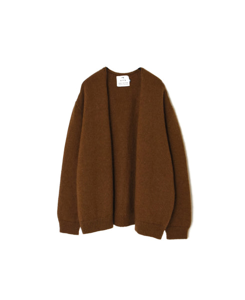 CHT2552 MOHAIR NO-BUTTON CARDIGAN