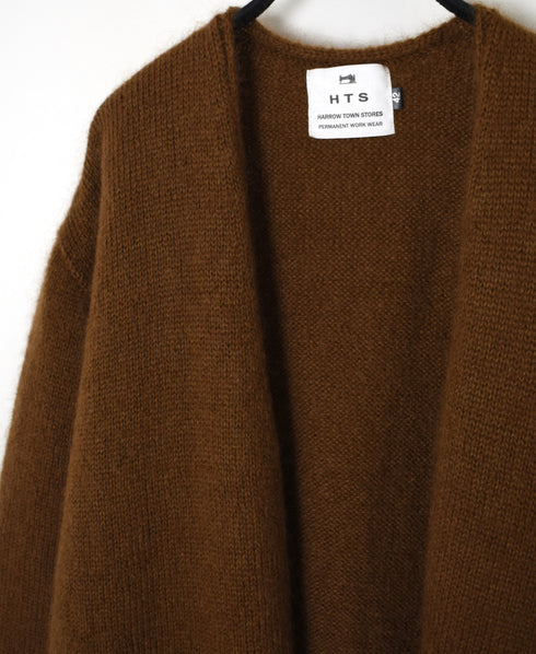 CHT2552 MOHAIR NO-BUTTON CARDIGAN