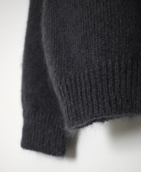CHT2552 MOHAIR NO-BUTTON CARDIGAN
