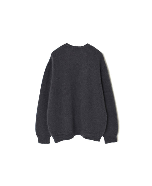 CHT2552 MOHAIR NO-BUTTON CARDIGAN