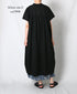 NSL26007 60s CAMBRIC PLAIN BANDED COLLAR FRENCH/SL DRESS