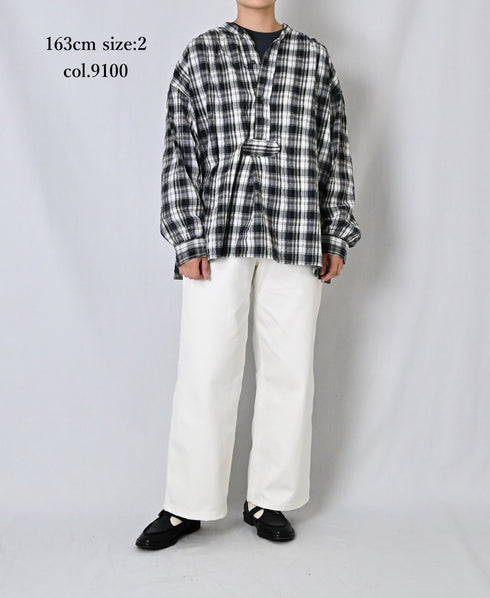 GNAM2651 13oz NATURAL SLUB DENIM PAINTER PANTS