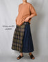 NOD2501PW ILISH LINEN LOW WAIST PLEATS WRAP SKIRT LENGTH 80cm