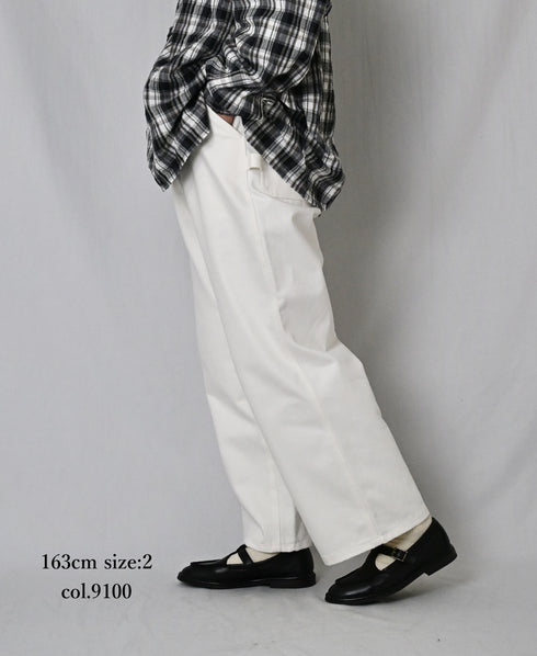 GNAM2651 13oz NATURAL SLUB DENIM PAINTER PANTS