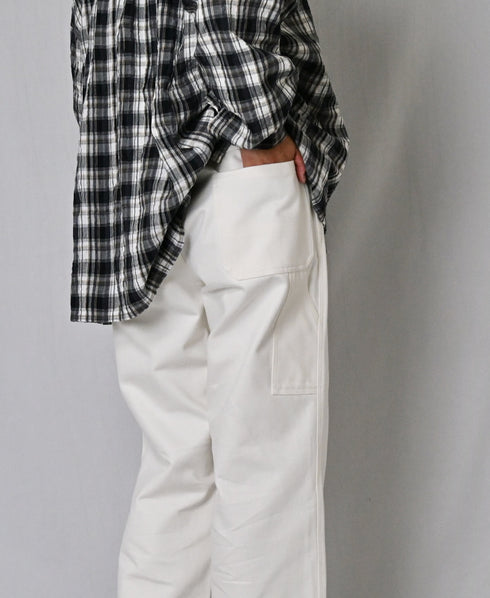 GNAM2651 13oz NATURAL SLUB DENIM PAINTER PANTS