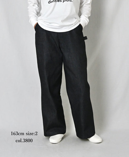 GNAM2651 13oz NATURAL SLUB DENIM PAINTER PANTS