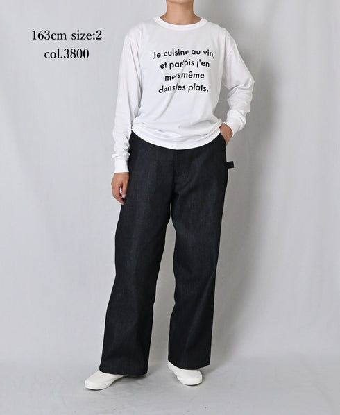 GNAM2651 13oz NATURAL SLUB DENIM PAINTER PANTS