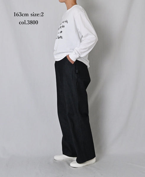 GNAM2651 13oz NATURAL SLUB DENIM PAINTER PANTS