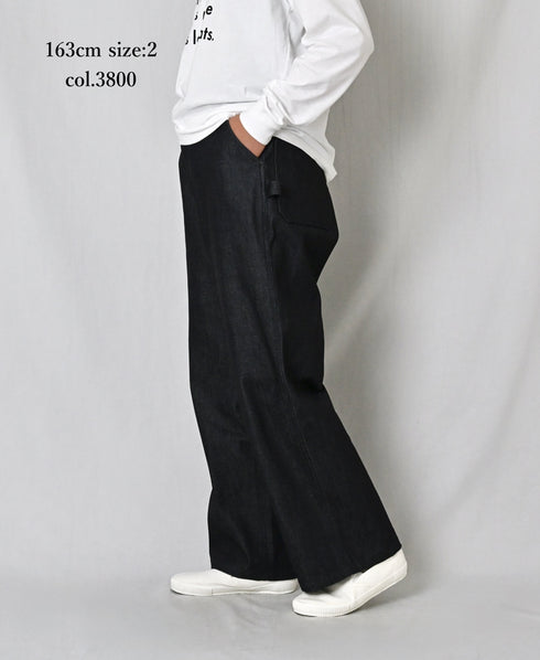 GNAM2651 13oz NATURAL SLUB DENIM PAINTER PANTS