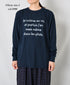 NFA2351P48 "CUISINE" COTTON JERSEY CREW NECK OVERSIZE L/SL T-SHIRT WITH CUFF