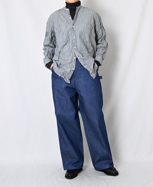 GNAM2651 13oz NATURAL SLUB DENIM PAINTER PANTS