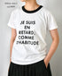 NFA2601P47 "RETARD" 4.4oz COTTON JERSEY CREW NECK S/SL RINGER T-SHIRT