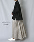 INMDS26123 POWER LOOM COTTON VOILE ARABESQUE HAND SCREEN PRINT FLARED SKIRT WITH PINTUCK