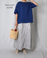 NAM1631LP LINEN PLAIN OVERDYE BOAT NECK S/SL SHIRT