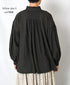 INMDS26702 TWILL COTTON KHADI PLAIN FRILL COLLAR SHIRTS WITH MINI PINTUCK