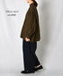 INMDS26702 TWILL COTTON KHADI PLAIN FRILL COLLAR SHIRTS WITH MINI PINTUCK