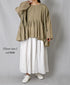 INMDS26705 TWILL COTTON KHADI PLAIN GATHERED SKIRT