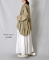 INMDS26705 TWILL COTTON KHADI PLAIN GATHERED SKIRT