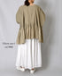 INMDS26705 TWILL COTTON KHADI PLAIN GATHERED SKIRT