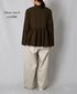 INMDS26701 TWILL COTTON KHADI PLAIN FRILL CACHE COEUR