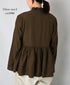 INMDS26701 TWILL COTTON KHADI PLAIN FRILL CACHE COEUR
