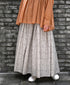 INMDS26123 POWER LOOM COTTON VOILE ARABESQUE HAND SCREEN PRINT FLARED SKIRT WITH PINTUCK