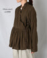 INMDS26701 TWILL COTTON KHADI PLAIN FRILL CACHE COEUR