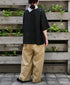 GNMDS2502CLW COTTON/LINEN DYED WEATHER 2TUCK WIDE EASY PANTS