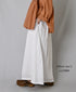 INAM2624 60s COTTON LAWN WASH PLEATED EASY SKIRT WITH LINING