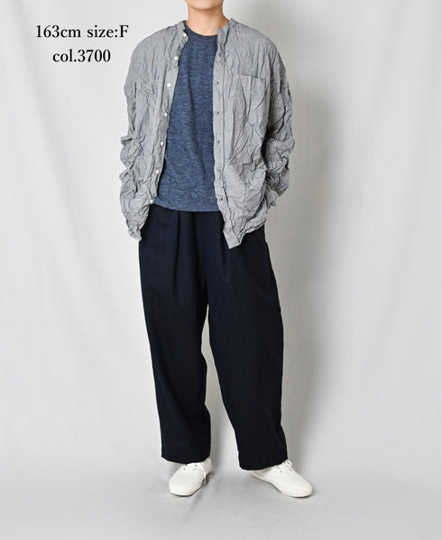GNSL24042 SLUB VINTAGE CREW-NECK FRENCH/SL SHIRT