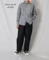 NVL2683SCW POPLIN STRIPE & CHECK WRINKLE REGULAR COLLAR L/SL SHIRTS