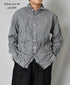 NVL2683SCW POPLIN STRIPE & CHECK WRINKLE REGULAR COLLAR L/SL SHIRTS