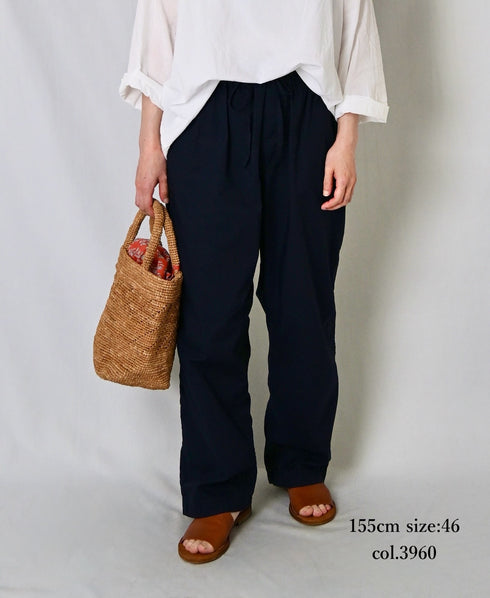 INHT2204CP 60s COTTON POPLIN OVERDYE EASY PANTS