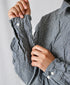 NVL2683SCW POPLIN STRIPE & CHECK WRINKLE REGULAR COLLAR L/SL SHIRTS