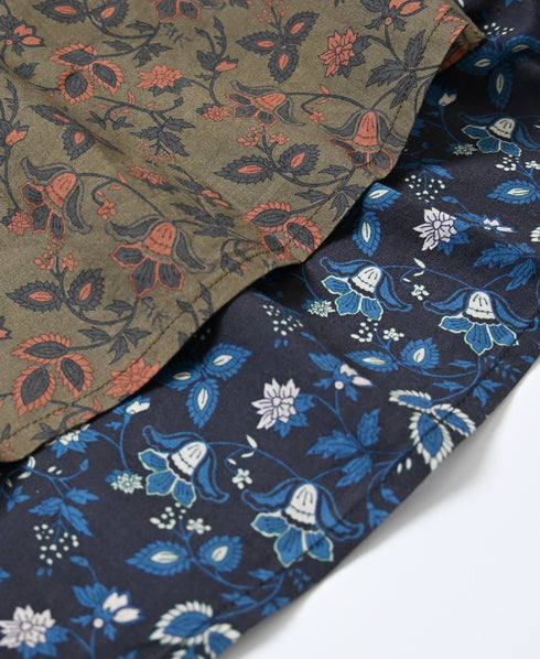 NSL26595 60s COTTON CAMBRIC FLOWER PRINT GATHERED SKIRT