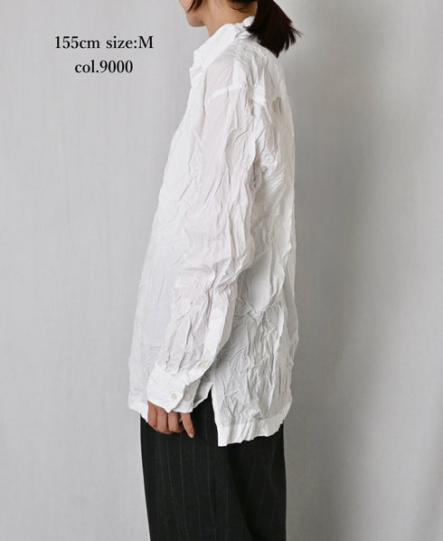 NVL2683W 60s ORGANIC POPLIN WRINKLE REGULAR COLLAR L/SL SHIRTS