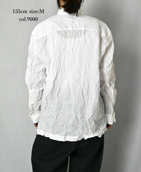 NVL2683W 60s ORGANIC POPLIN WRINKLE REGULAR COLLAR L/SL SHIRTS