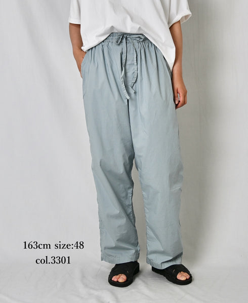 INHT2204CP 60s COTTON POPLIN OVERDYE EASY PANTS